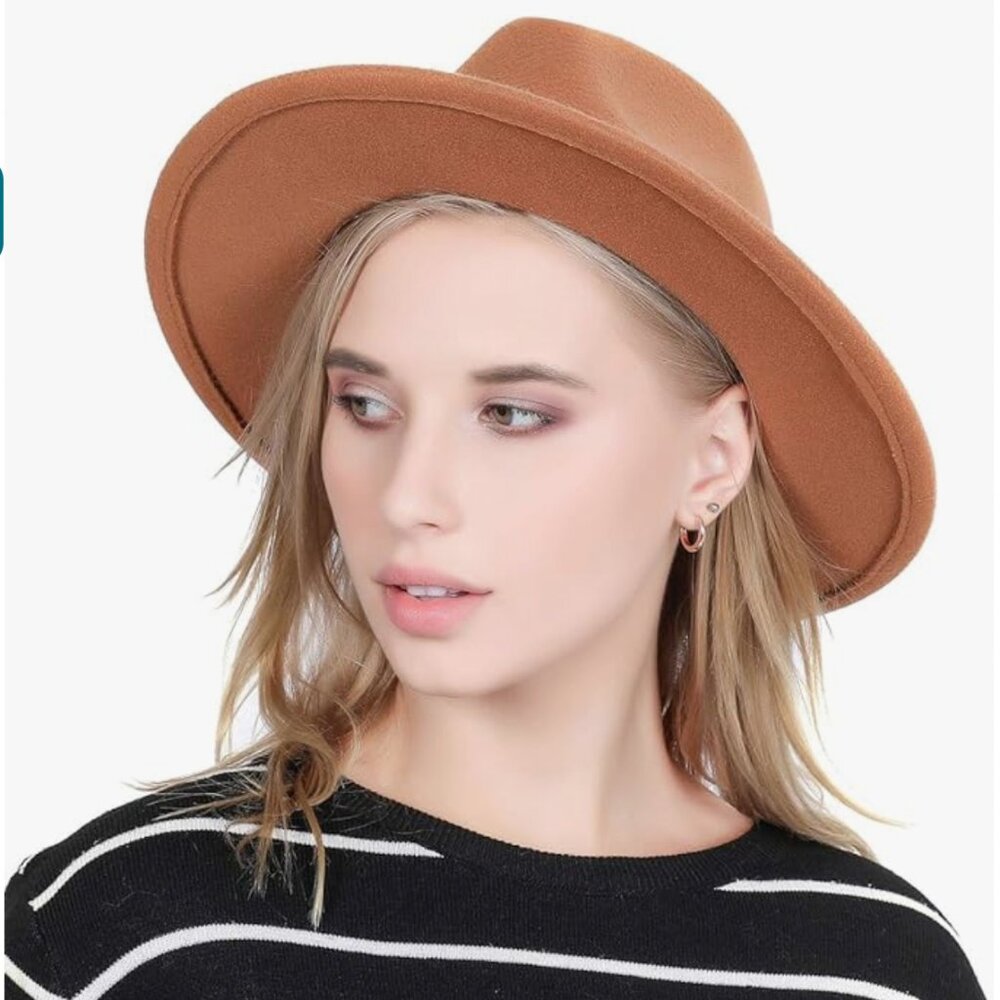 Retro Wide Brim Floppy Wool Hat